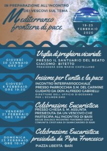 Appuntamenti Sannicandro di Bari all incontro Mediterraneo frontiera di pace